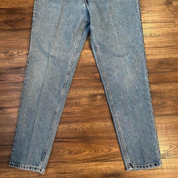 Vintage 80s‎ Blue Levis Orange Tab Women 34 High Waisted Tapered Leg Denim Jeans - Picture 3 of 8